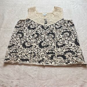 Sundance Camilla Embroidered Mesh Top Size PS